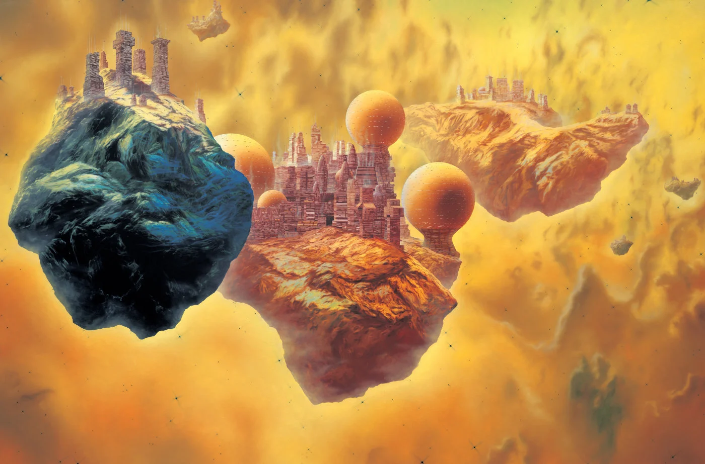 Glenn Brown Dark Angel (for Ian Curtis) after Chris Foss 2002 ©Glenn Brown Artworks