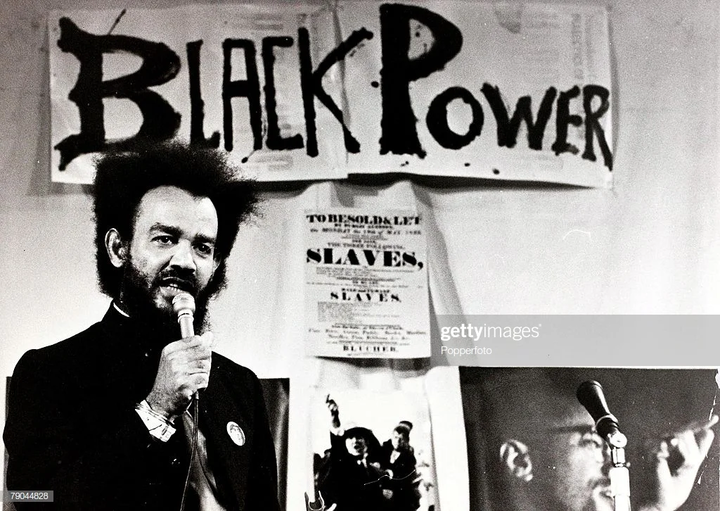 Black Power leader Michael X speaking at a rally in London in 1972. © Popperfoto/Getty Images