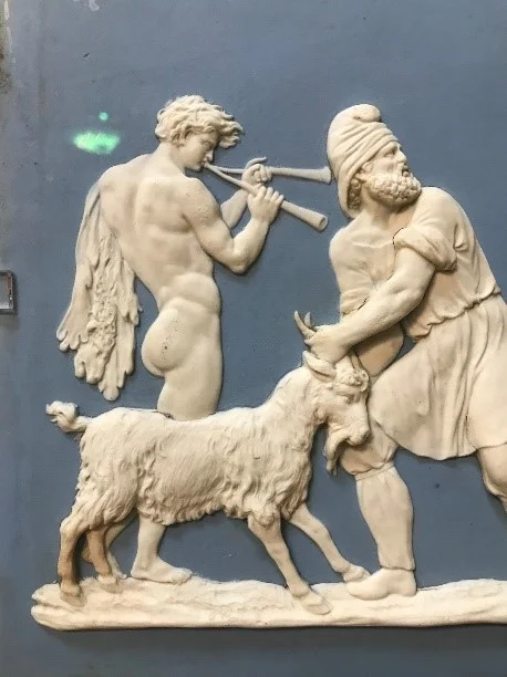 Close up section of Preparations for Sacrifice of Goat (1778) Wedgwood/ Possibly Hackwood, William.
