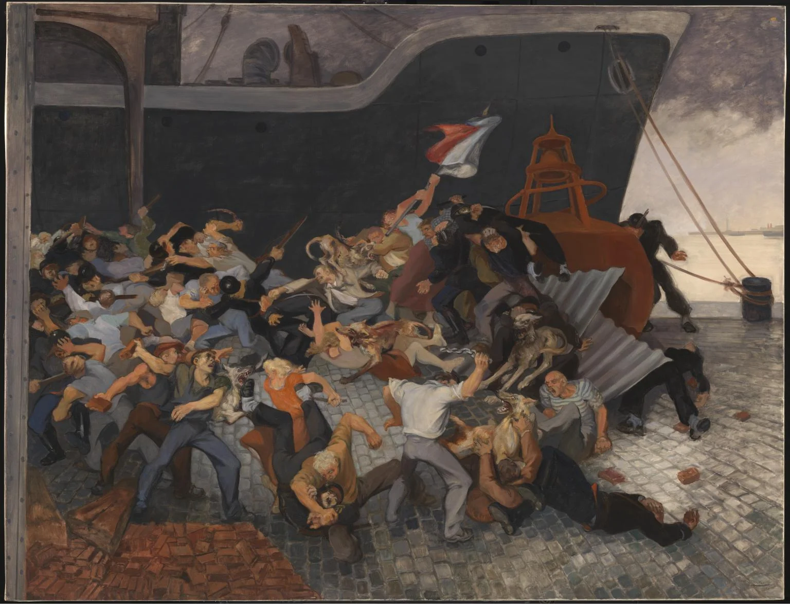 Riposte by Boris Taslitzky (1951) © Tate 2019 / © ADAGP, Paris and DACS, London 2018