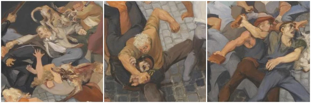 Details - Riposte by Boris Taslitzky (1951)