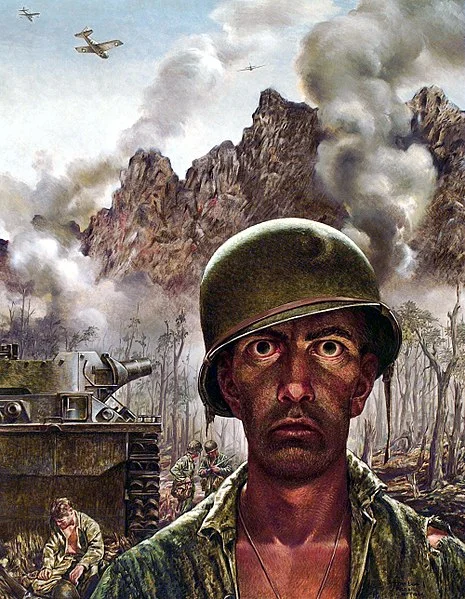 Two Thousand Yard Stare (1944) by Thomas Lea / credit: Wikipedia