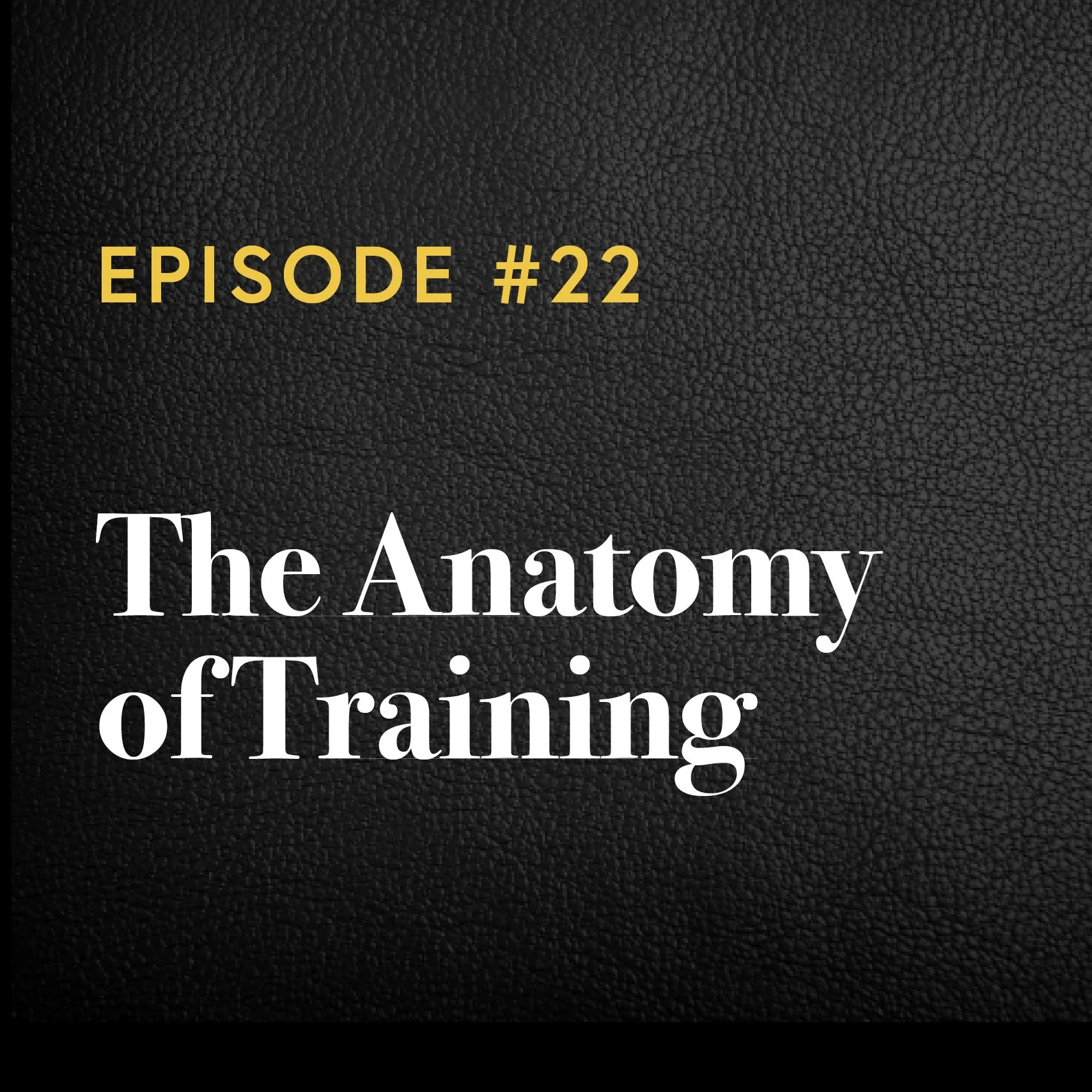 Episode #22: The Anatomy of Training