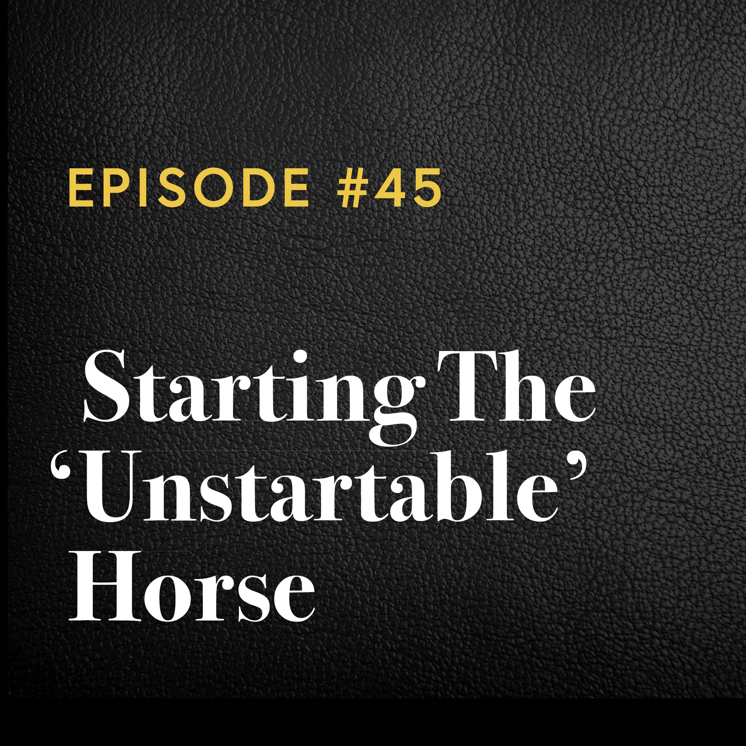 Episode #45: Starting The ‘Unstartable’ Horse with Claire Hunter (Copy)