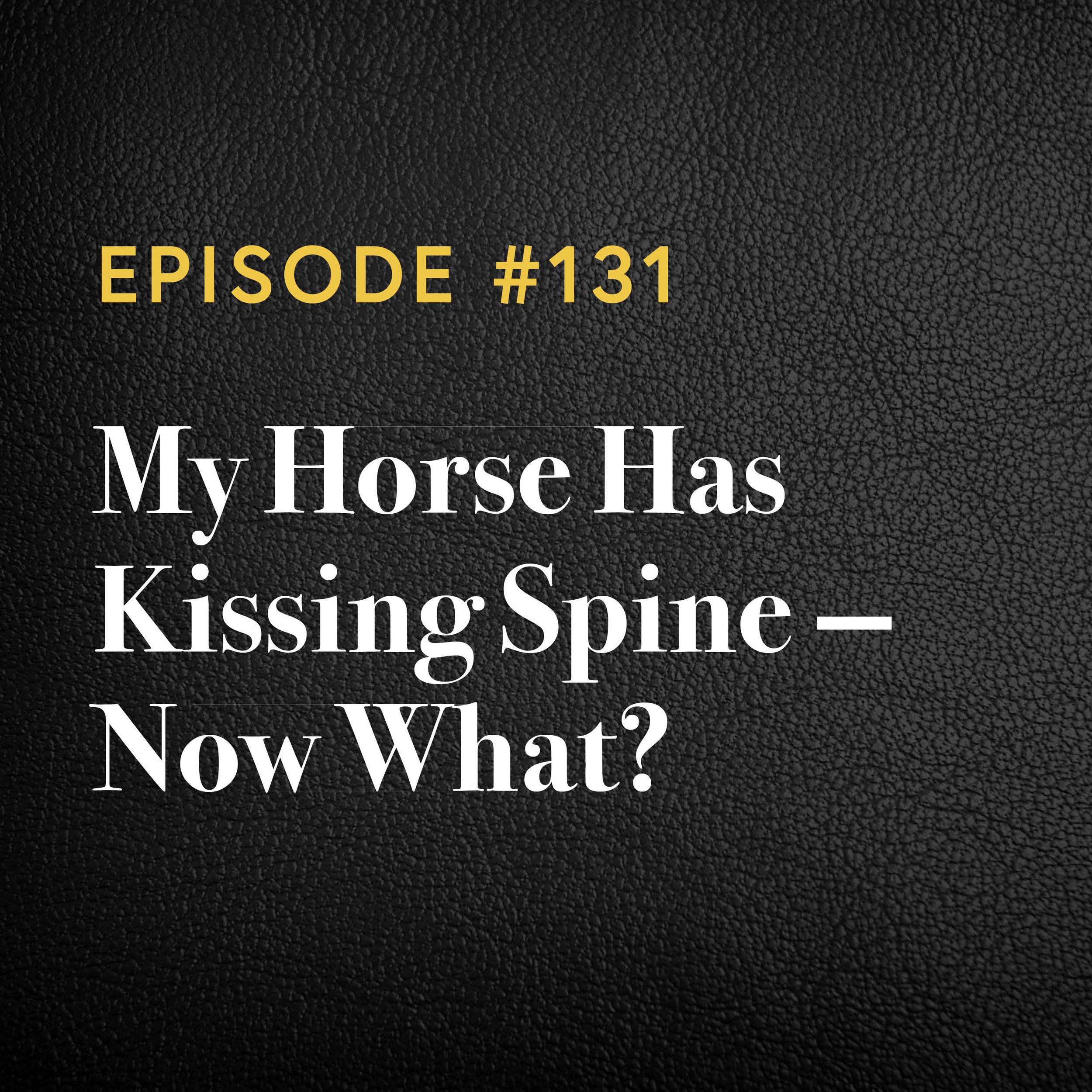 Episode #131: ’My Horse Has Kissing Spine — Now What?’ with Dr. Tovah Caldwell
