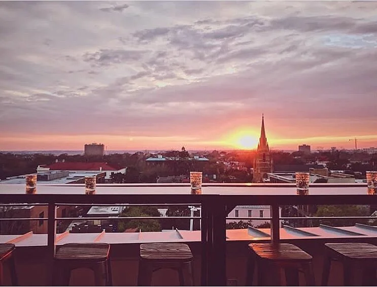 Sunset at The Watch Rooftop Kitchen & Spirits