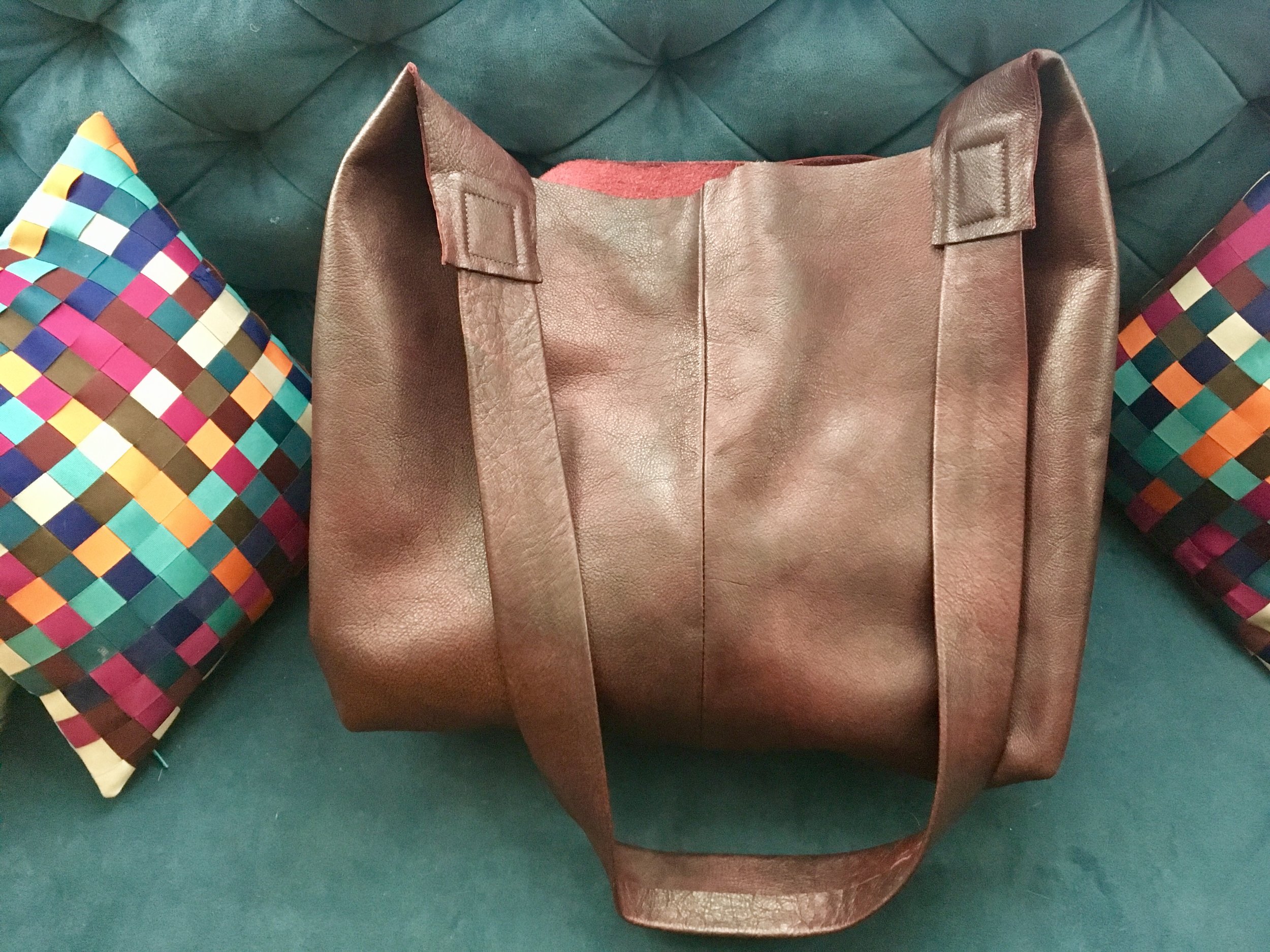 Maroon Crossbody Tote
