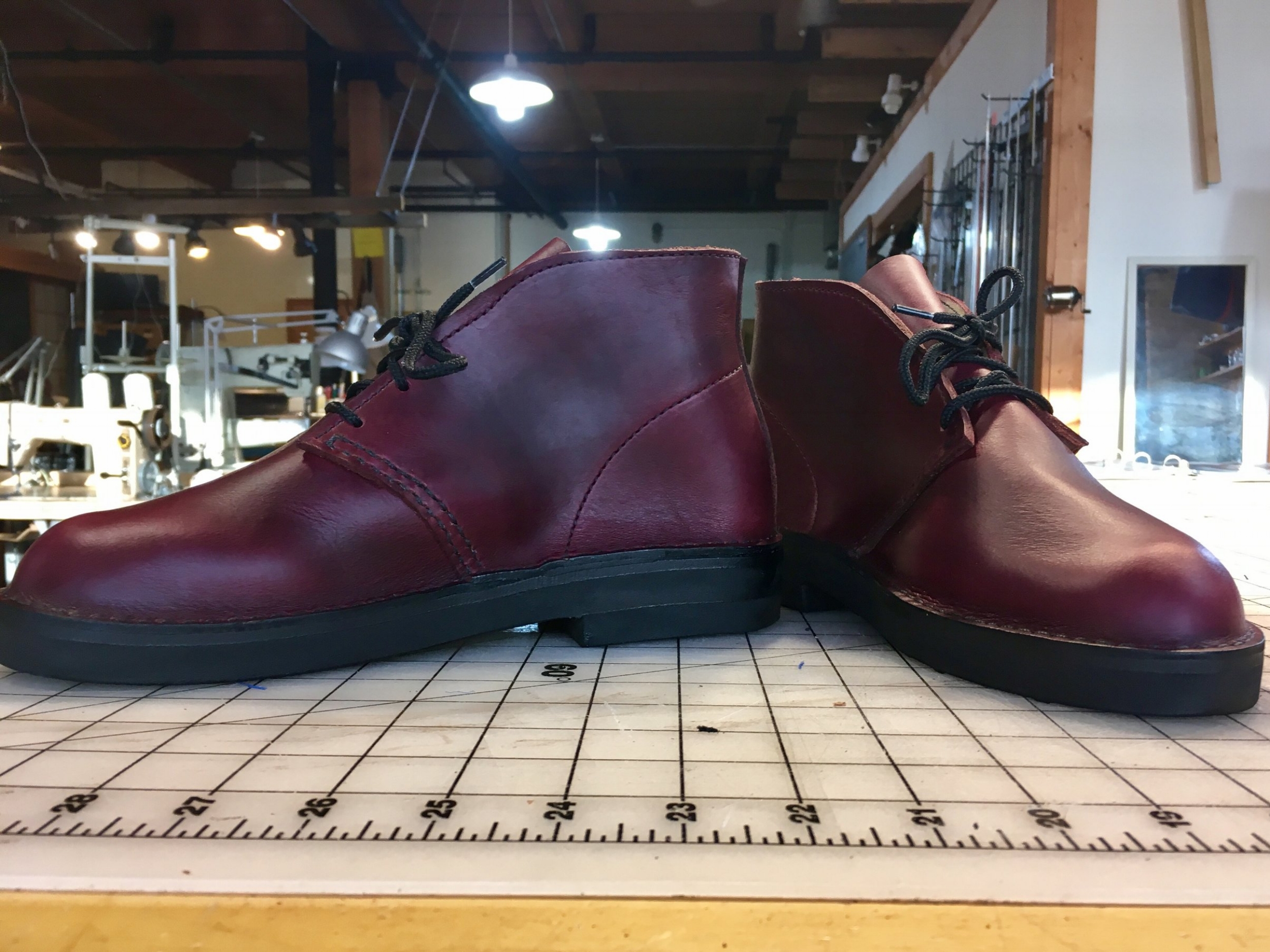 Desert Boots in Oxblood Horween Chromexcel