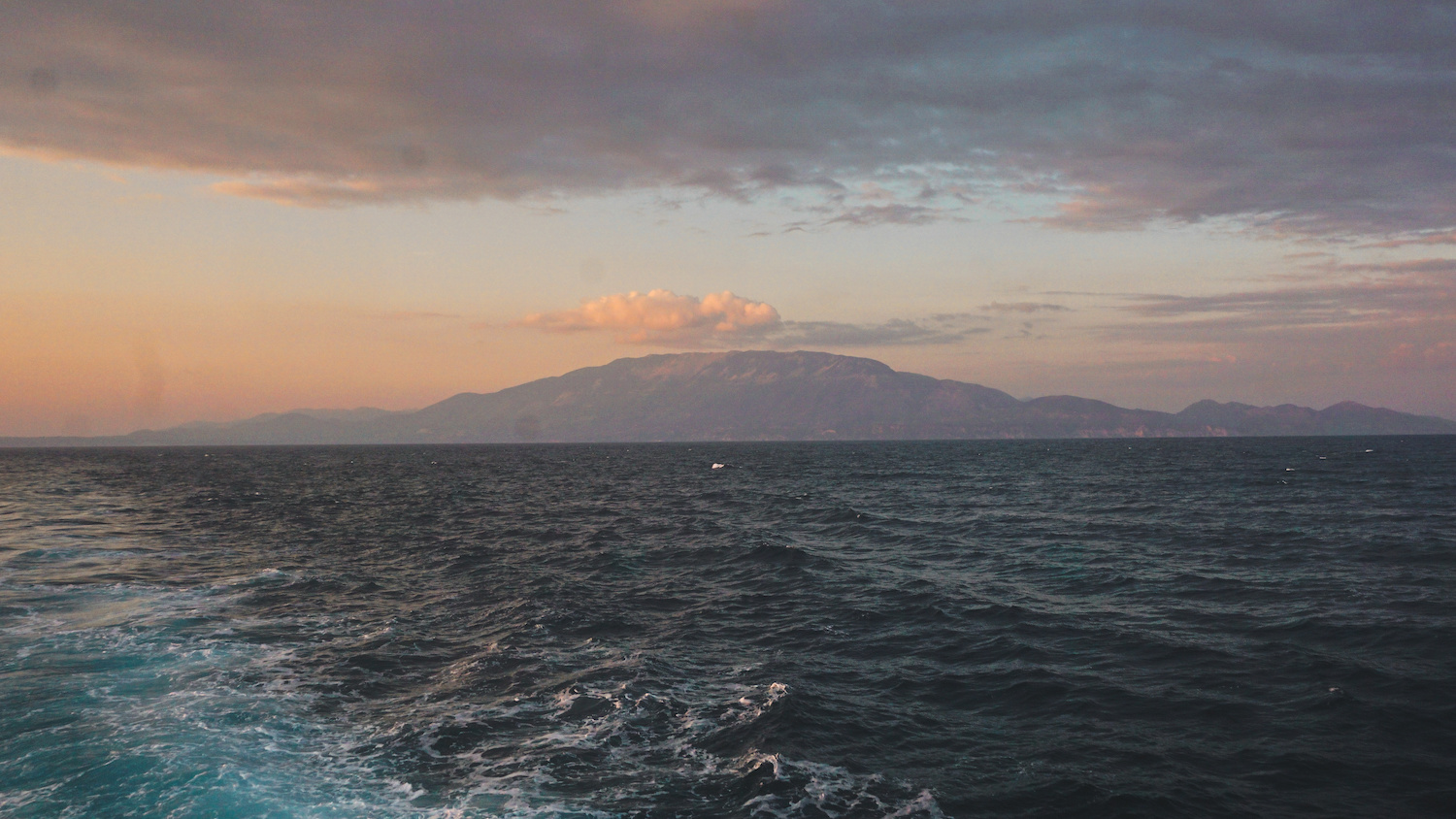View of Kefalonia at Sunset
