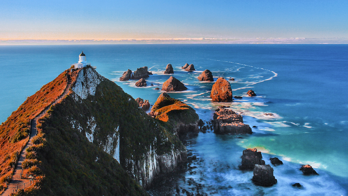 Nugget Point just after Sunrise