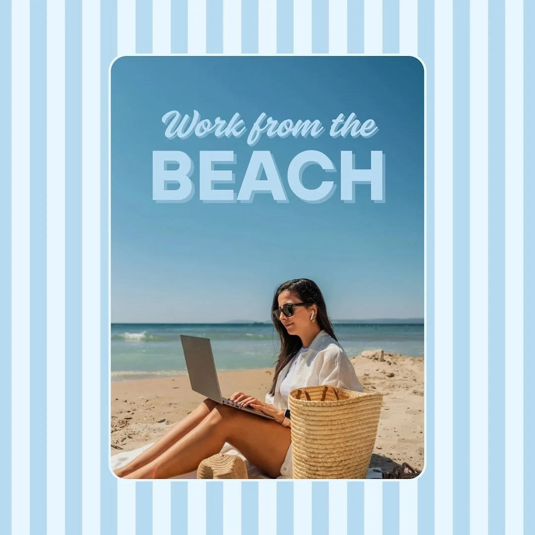 Spend summer by the pool, at the beach, or on an island, all while working remotely from your laptop. Let us take care of your mail, phone greetings, and client drop offs so you can focus on your getaway. We also offer virtual office suites. 
Link in