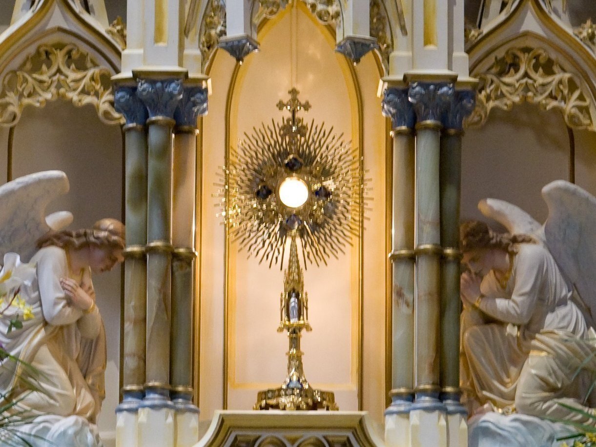  “I adore You, Lord and Creator, hidden in the Most Blessed Sacrament.” Saint Faustina 