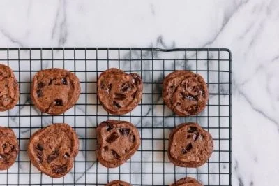 Gluten Free Chocolaty Chocolate Chip Cherry Cookies Baking Recipe in the book “A Fresh Wellness Mindset: Personalize Your Food Life and Find Your Truth about Gluten.”