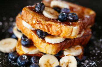 French Toast with a Twist satisfies your sweet side with savory ingredients just like Mother Nature intended. Get the recipe from Tam John and EatRight-LiveWell . Photo by Joseph Gonzalez on Unsplash