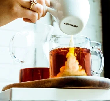 Scrumptious Almond Coconut Creamer is the answer when you want wholesome silky smooth yet frothy decadence for your tea, coffee and granola. Get the recipe here by EatRight-LiveWell principal Tam John, Integrative Wellness Leader. Photo by Alex Boyd on Unsplash