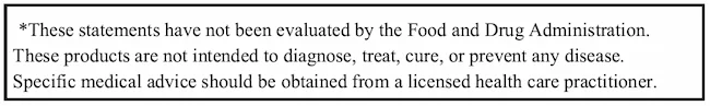 Text box image of the FDA disclaimer to encourage people to seek specific medical advice from their licensed health care practitioner.