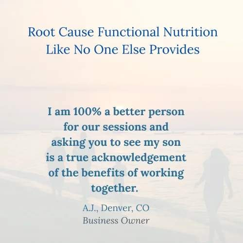Daisy Fields Company Client Review with Text "I am 100% a better person for our sessions and asking you to see my son is a true acknowledgment of the benefits of working together."