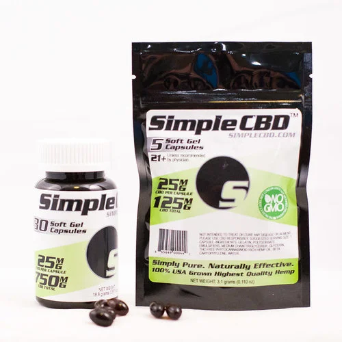 5ct. 25mg Soft Gel Capsules
