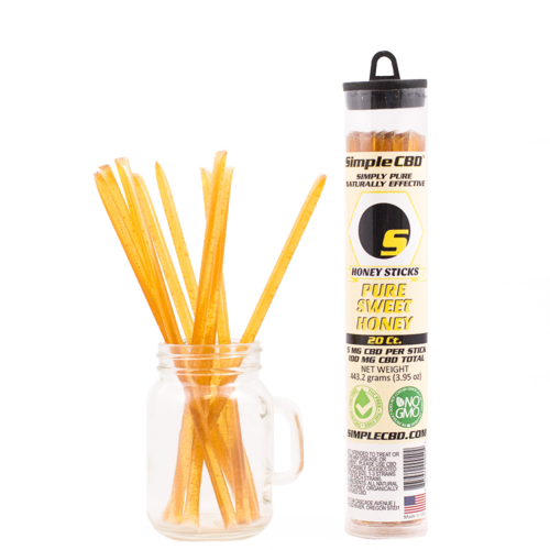 20 ct. 5mg CBD Honey Sticks