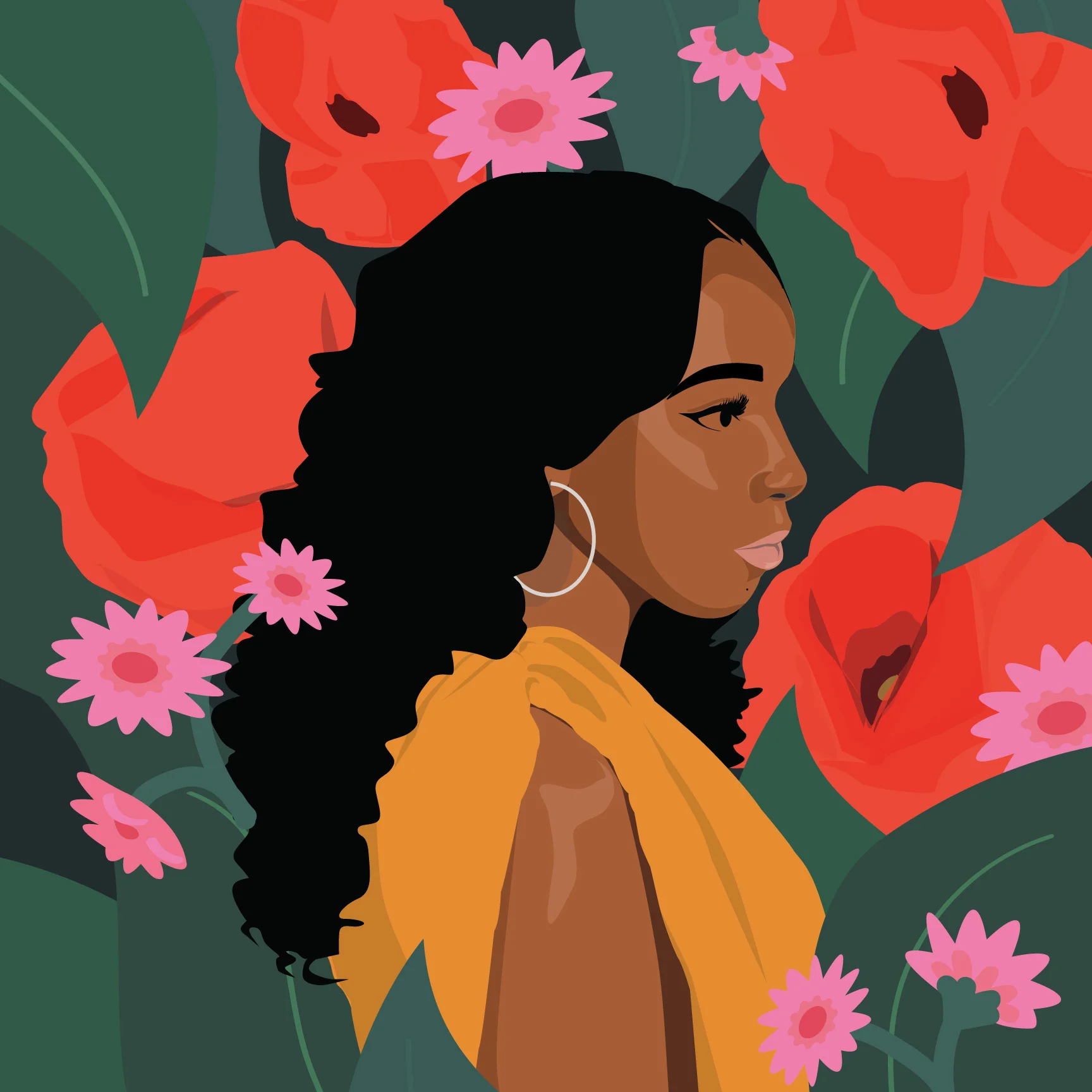 Illustration of actress Ashley Blaine from Dear White People