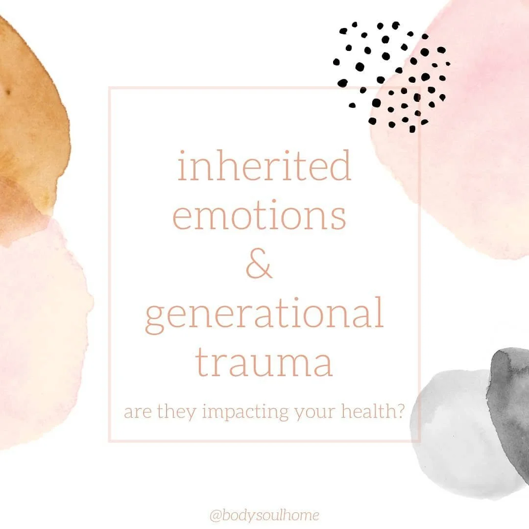 We inherit our eye color, hair color and features from our parents and ancestors...but what about trauma and trapped emotions? Can those be passed down? The research says yes. If so, do they also impact our health? (Check my last post for more on thi