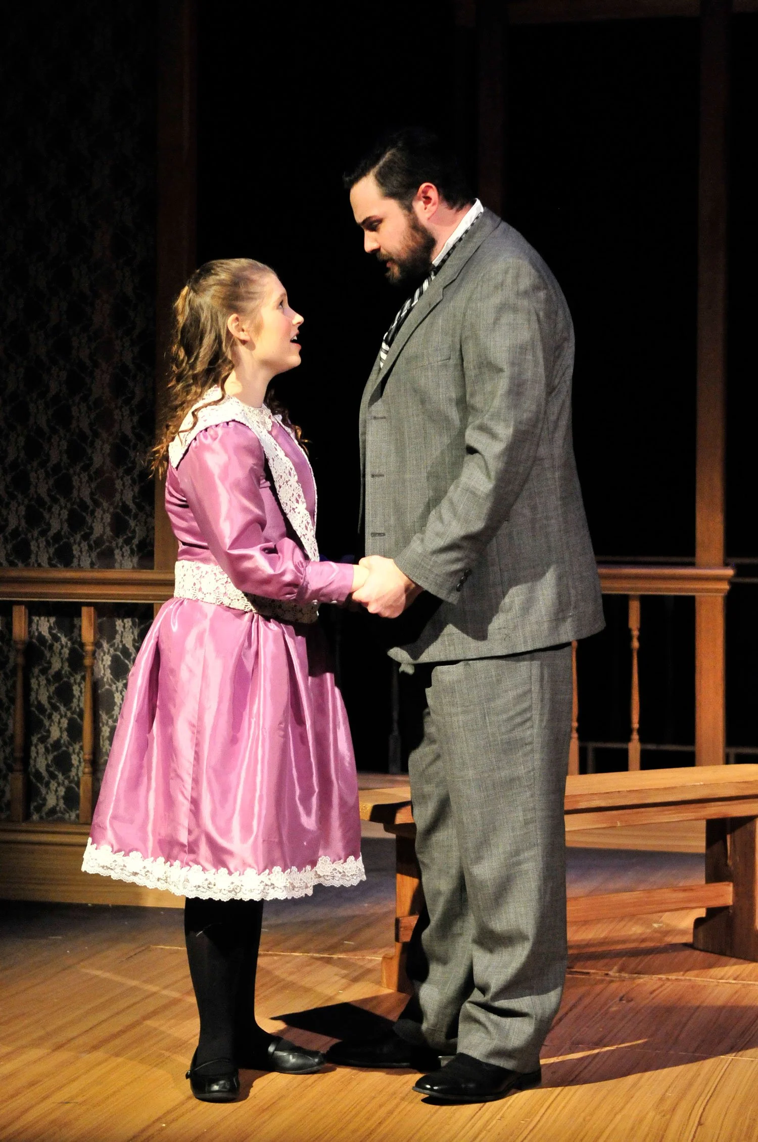 Sara and her father Captain Crewe