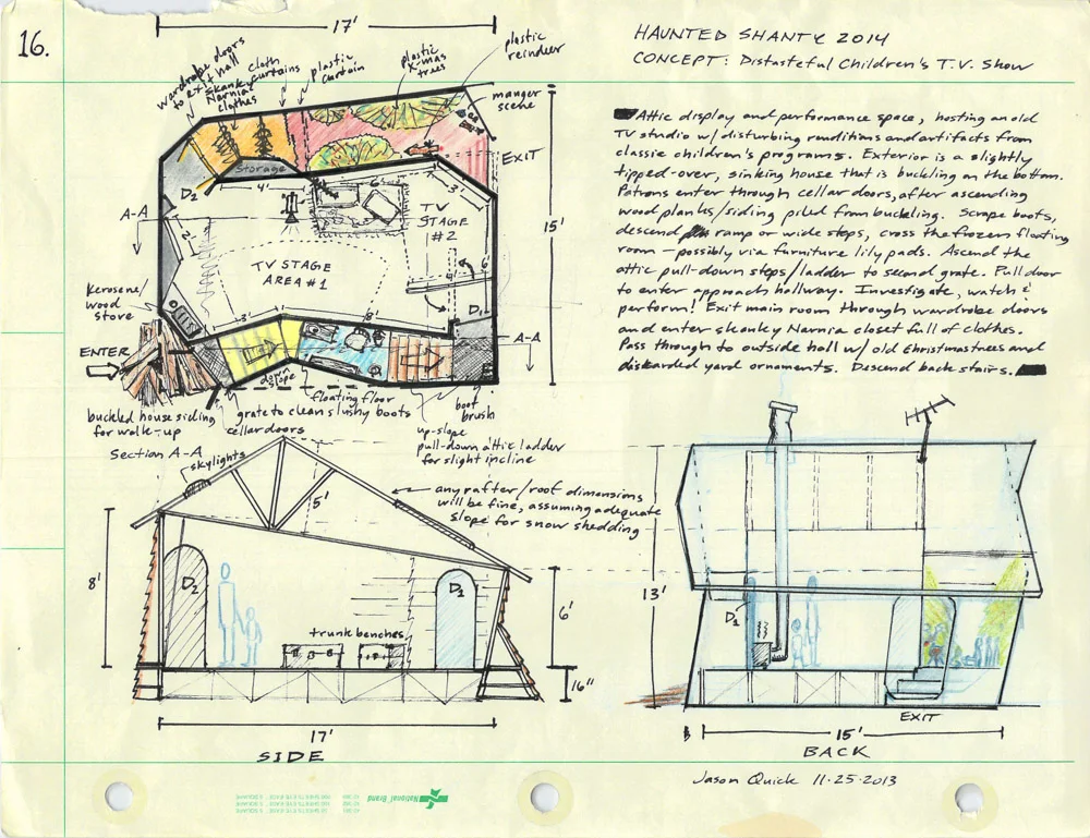 Final detailed design concept before simplifications for build.