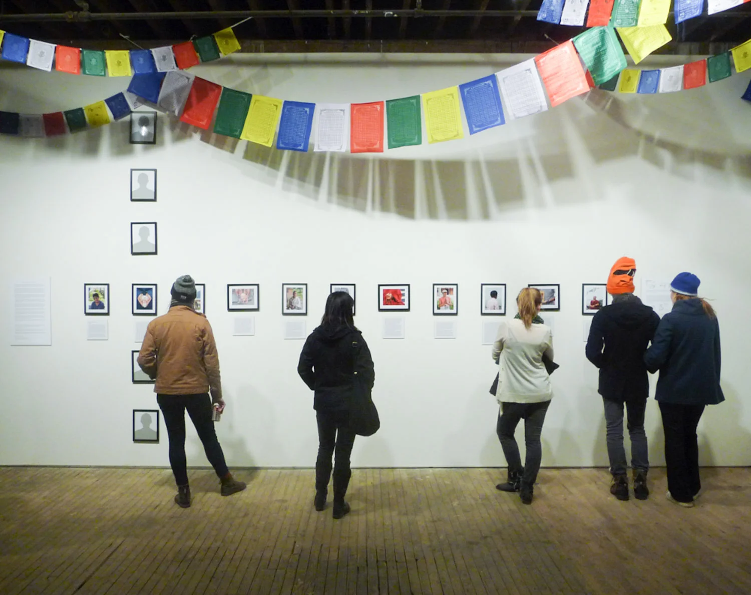 This installation has also been featured in a UW-Stout Faculty Show and for a private fundraiser that benefited the Tibetan Center for Human Rights and Democracy .