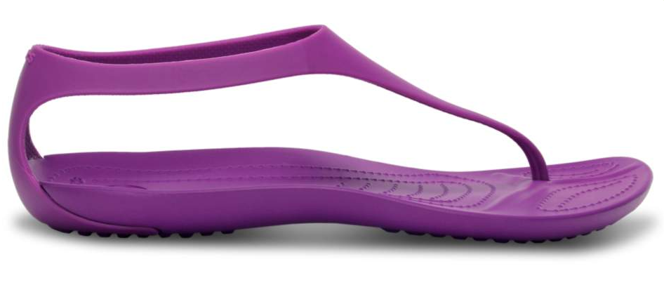 purple croc flip flops