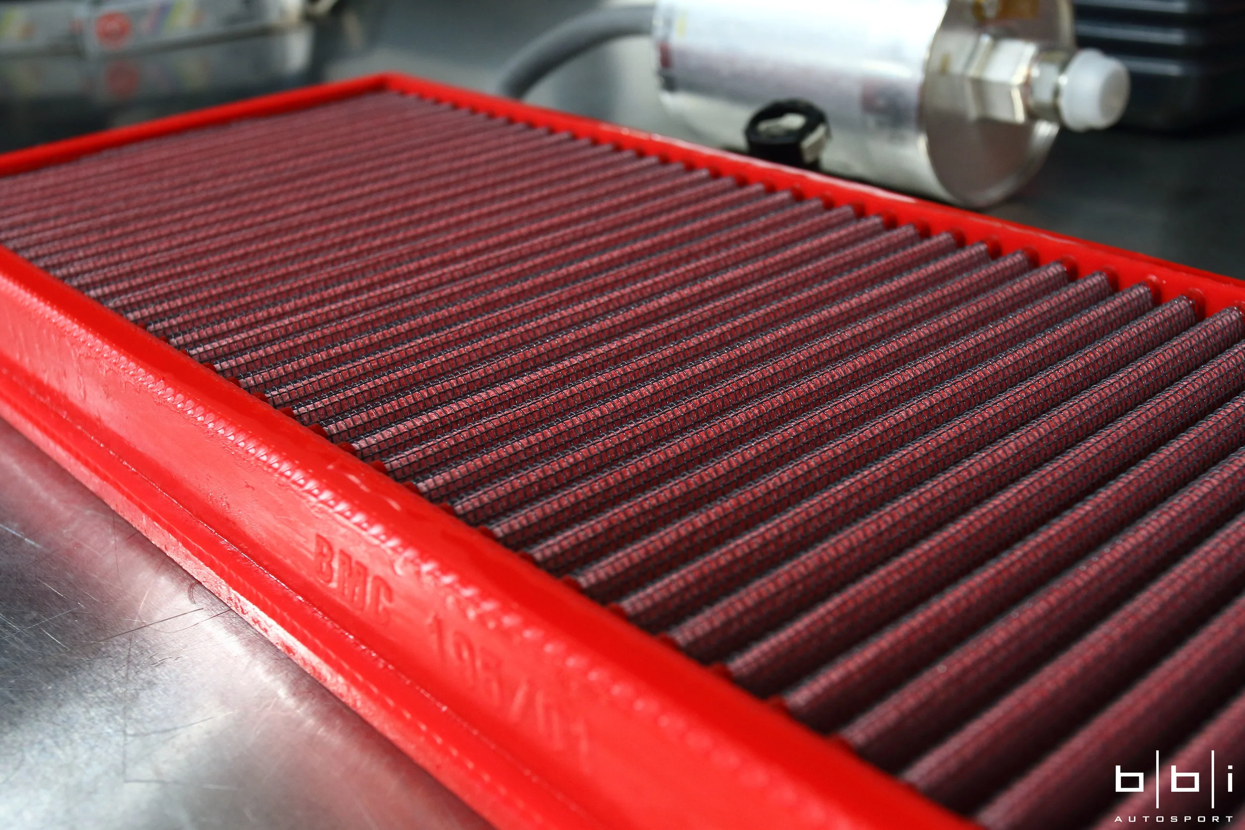 To help the engine breathe a little easier, BMC F1 Replacement Air Filters is made of a washable cotton material that provides nearly 40% greater airflow than paper, enclosed in an alloy mesh screen which helps the filter keep its shape and protects against larger debris and dirt. The increased flow of air through the filter provides a steady stream of clean air to the engine, resulting in much more consistent and efficient power.