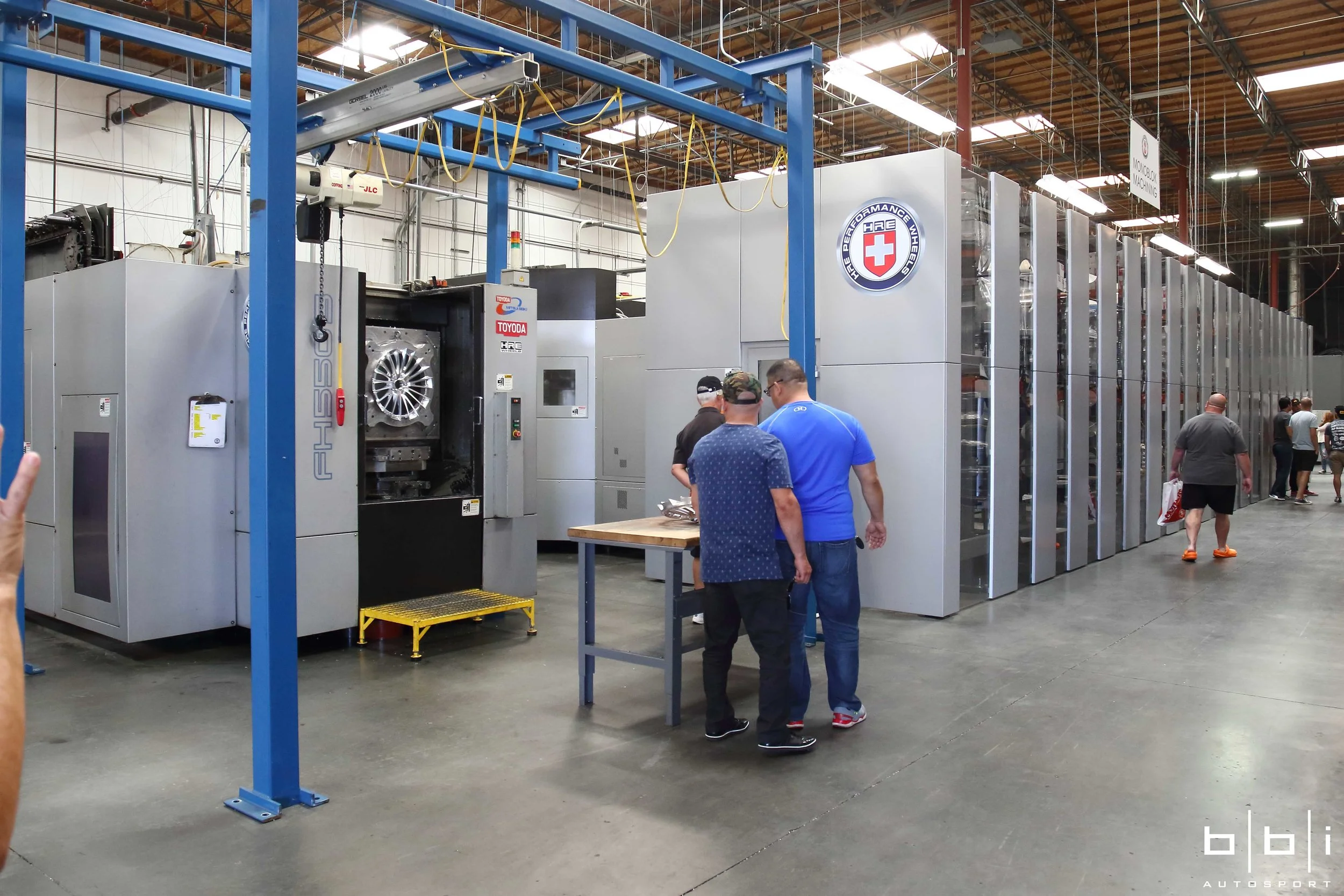 State of the Art CNC Machines Inside HRE Wheel's Factory Floor.