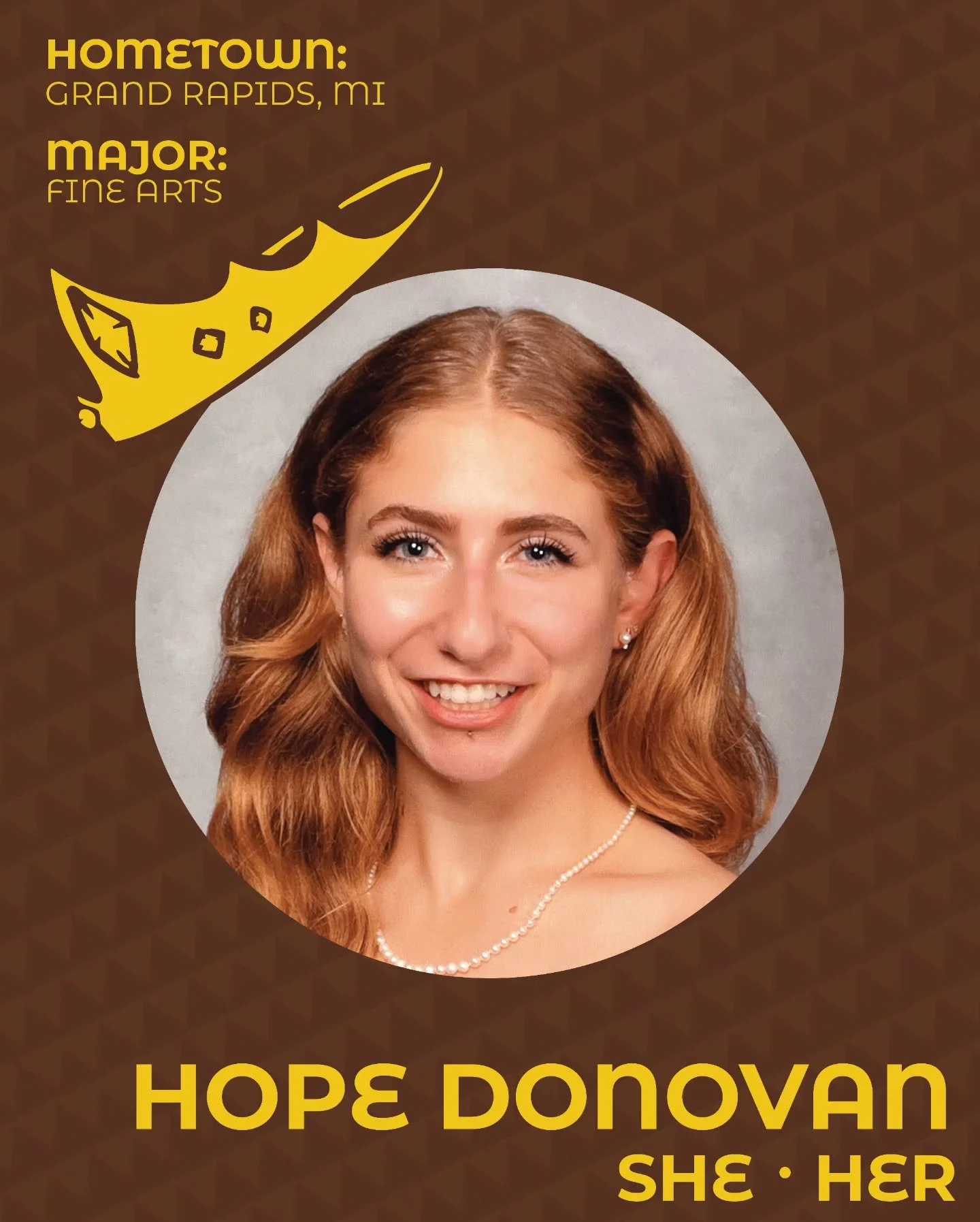 Link in bio our to vote! Here is another one of our candidates! Hope Donovan! Check em out !

👑👑👑Tags👑👑👑
#wmu #westernmichigan #western #wmustudentlife #wmuhomecoming #collegelife #gobroncos #bronconation #broncopride #campusevent #homecomingco