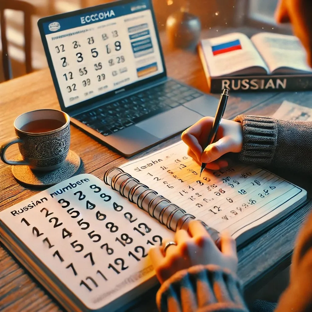 Russian Numbers and Counting: From 1 to 1,000,000