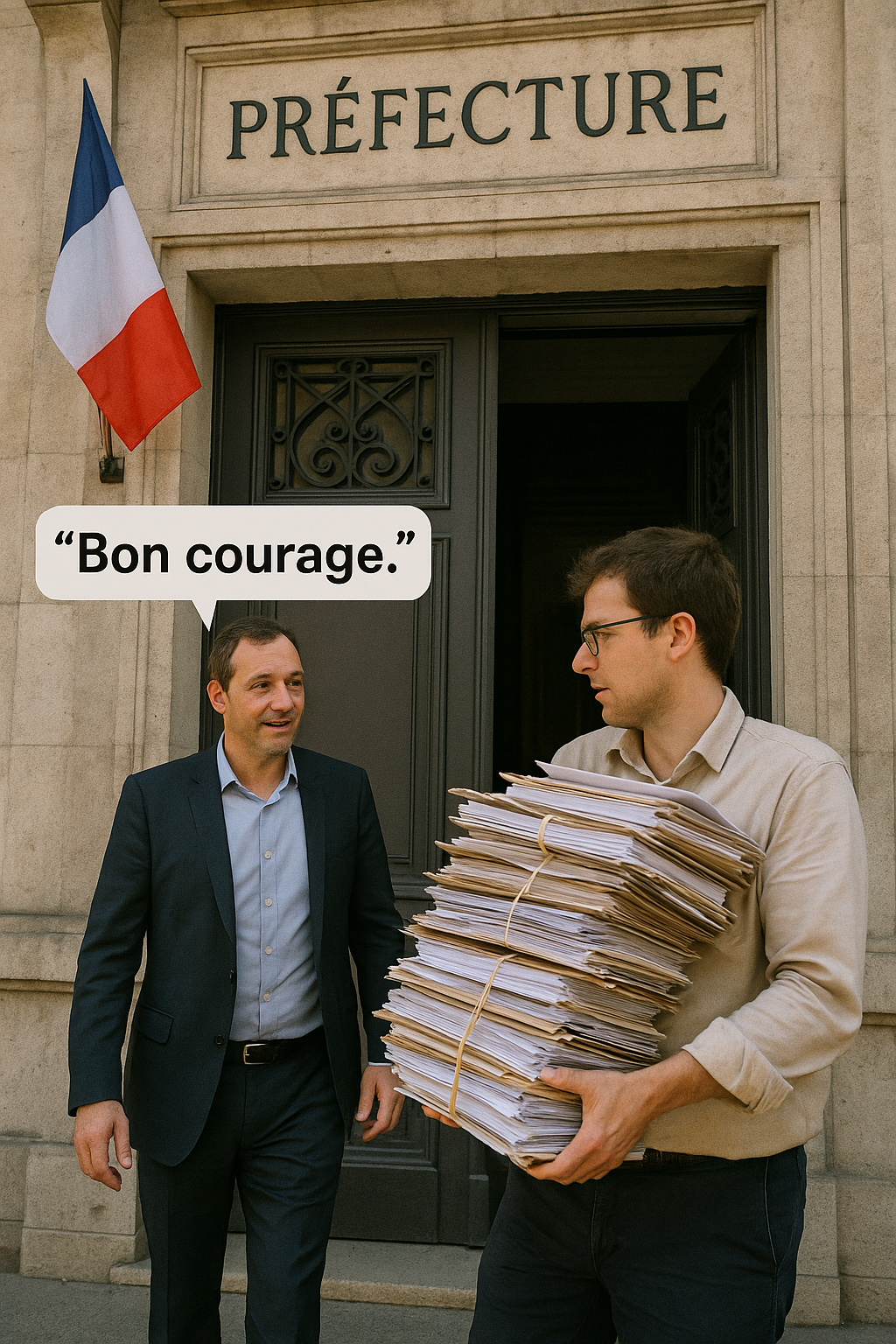 What It Really Means When French People Say “Bon Courage”