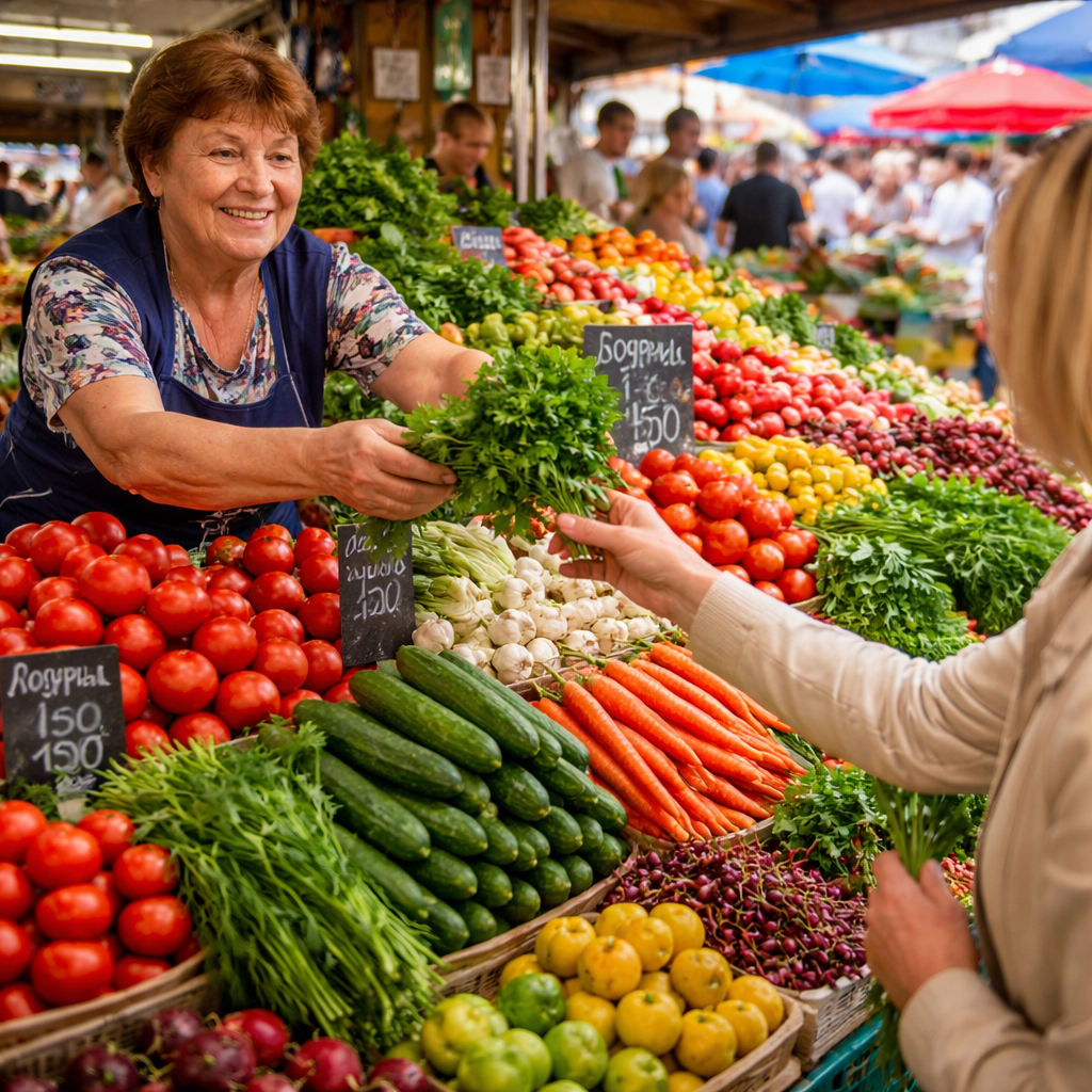 What It’s Like to Shop at a Russian Open-Air Market