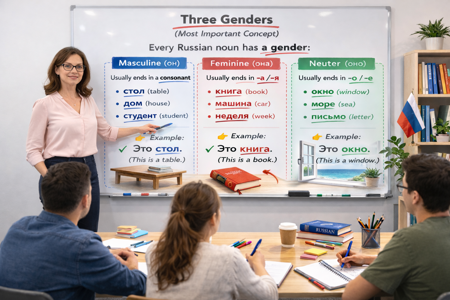Russian Noun Genders: Masculine, Feminine, and Neuter Explained