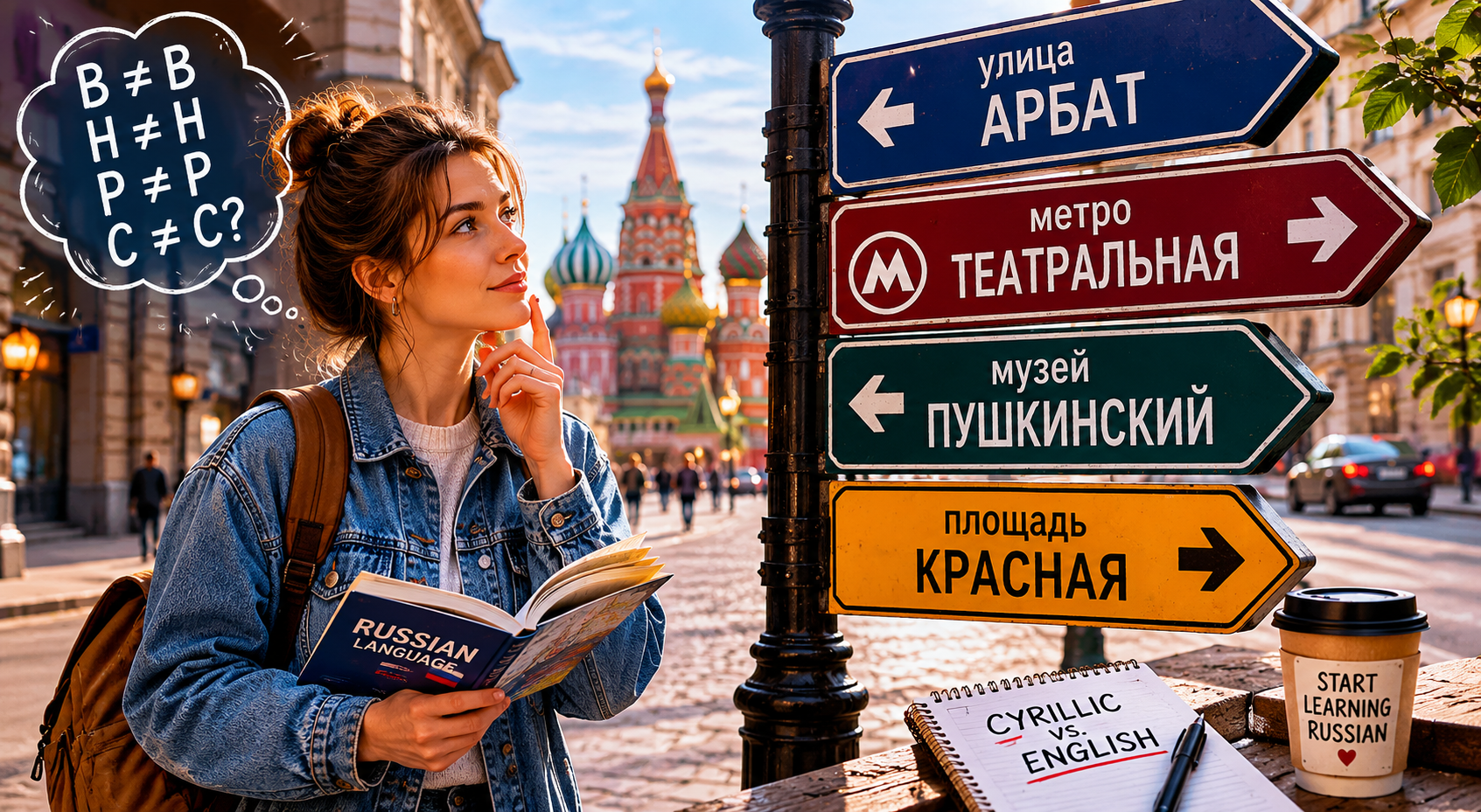 Russian Cyrillic vs. English: 10 Letters That Look the Same But Sound Different