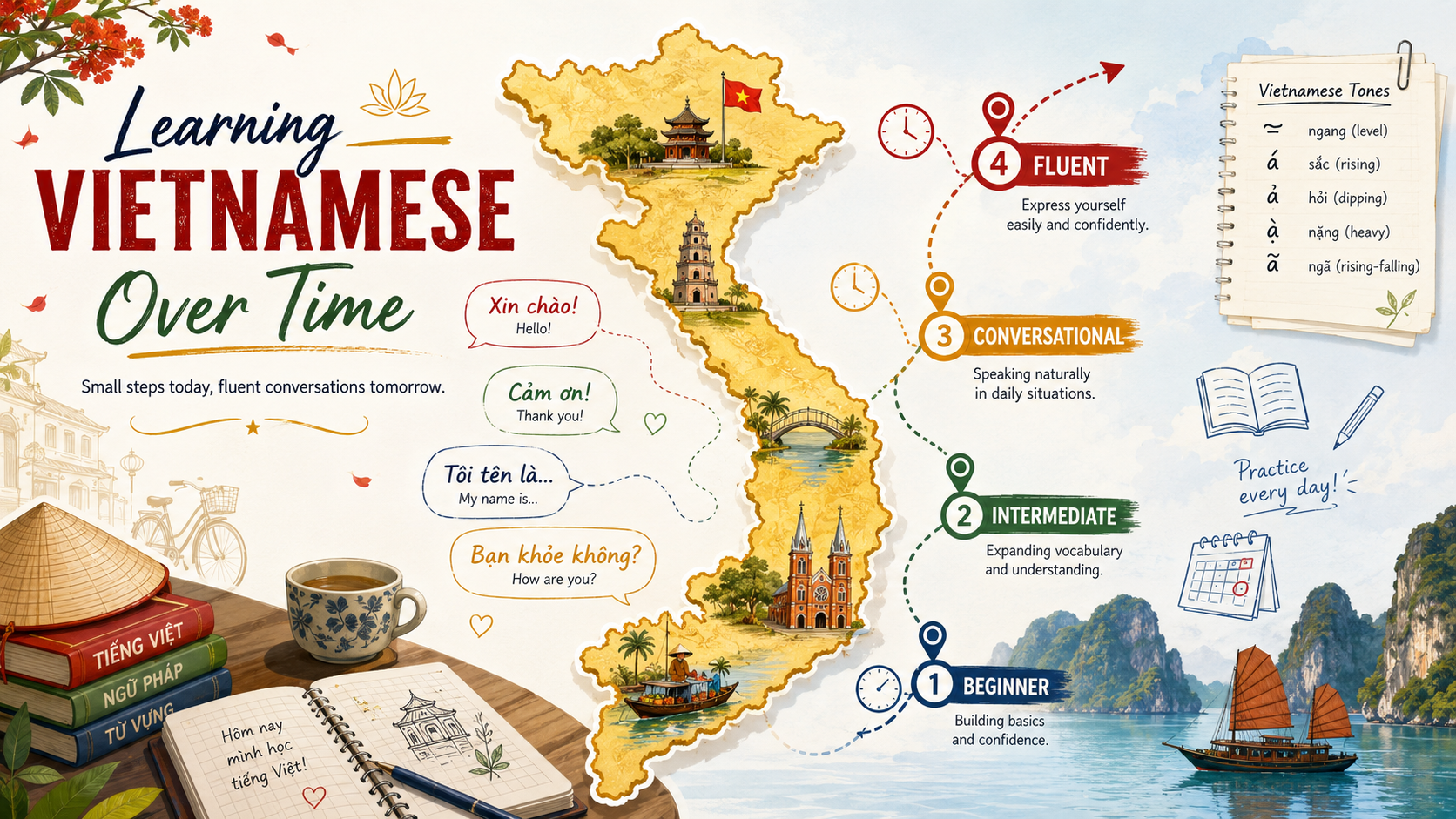 How Long Does It Take to Learn Vietnamese? A Realistic Timeline