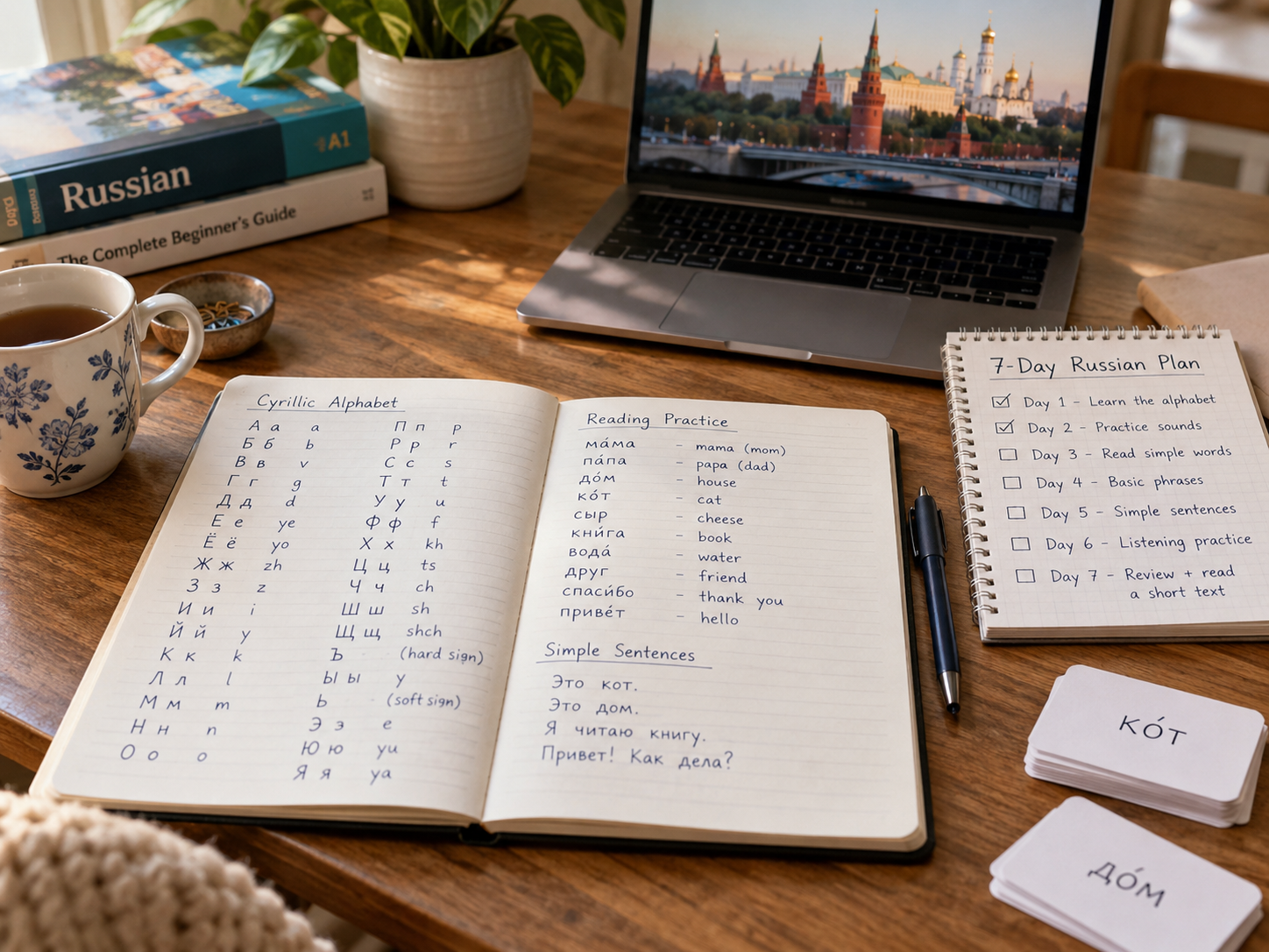 Step 6 Square How to Read Russian in 7 Days: A Step-by-Step Plan for Absolute ...