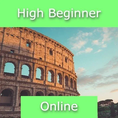 High Beginner Italian | Online | Wed 4:55–5:55 pm PT | Oct 21–Dec 9, 2026 | Francesca