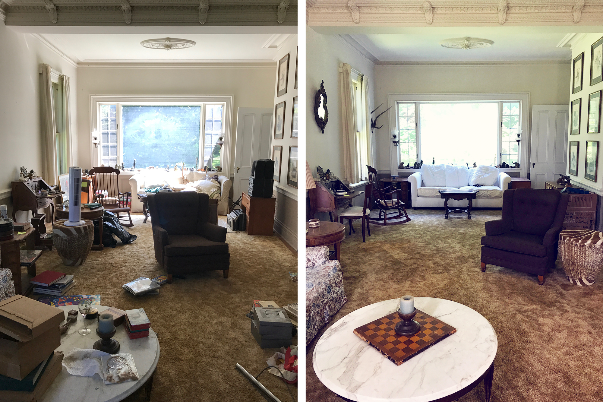 What you can't see here is the enormous pile of old papers behind me. I love this room.