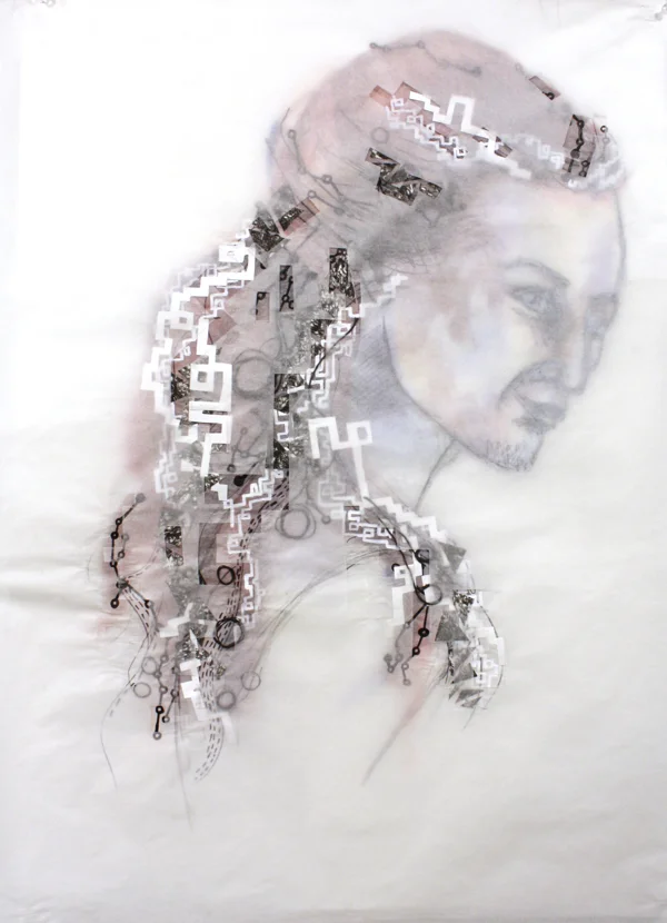 Emma 22x28, Ink, Watercolor, Gouache, Various Papers