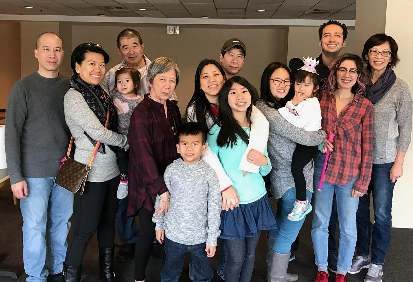 Matt Blank and his family, as Chinese as you’ll ever see them. Look closely and you can spot Hapa Mag founder Alex Chester.