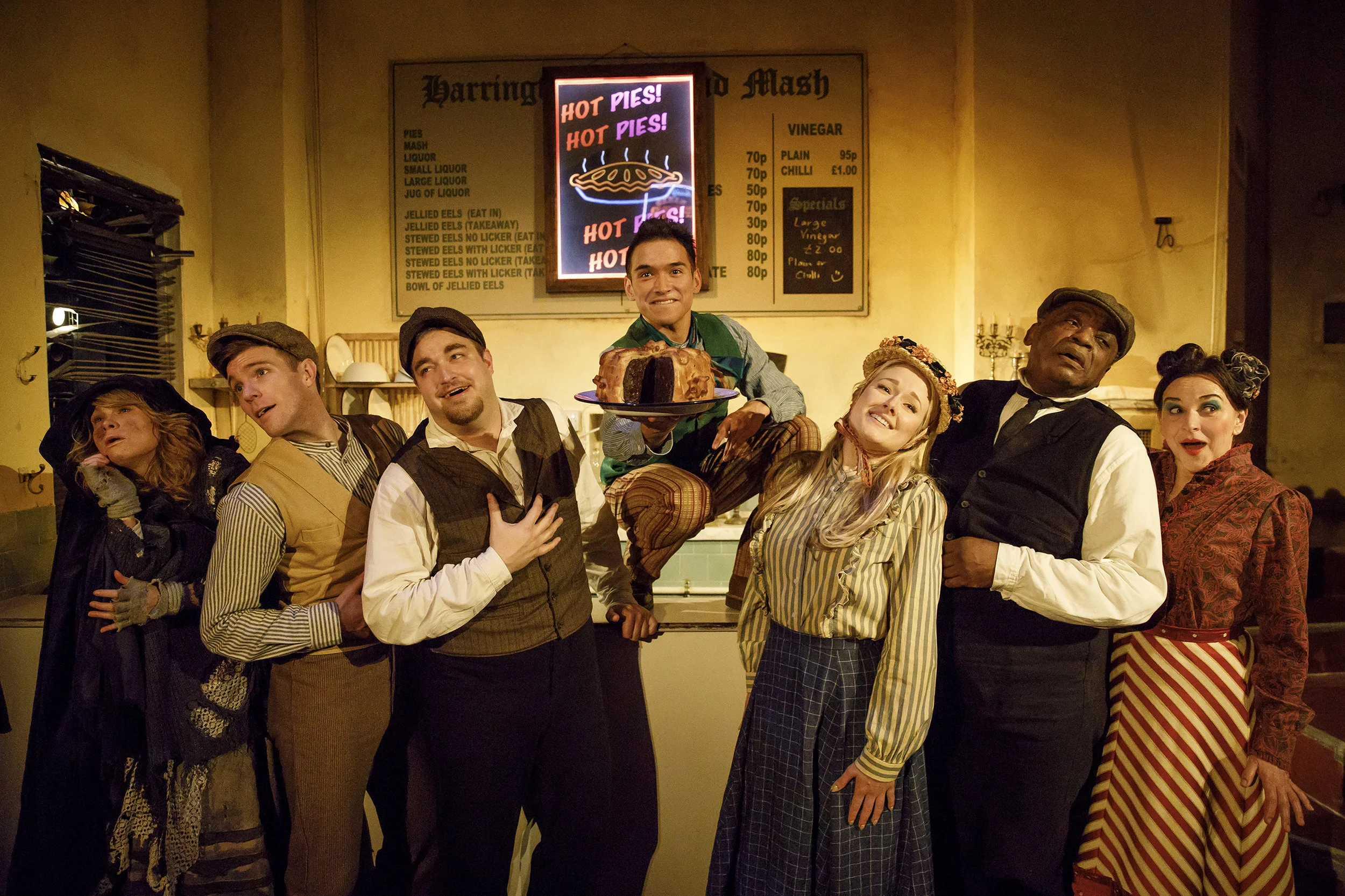 The company of SWEENEY TODD (Zachary Noah Piser in the middle with a hot pie.) 