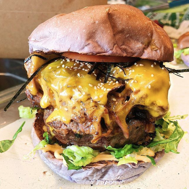 hapafoodtruck : CALLING ALL CARNIVORES 📢 introducing The Ryan‼️ A delicious hapa burger topped with short rib in honor of our #HapaFam reg Ryan #forkyeah #feedyoursoul #foodandwine #eatwell #streeteats #delicious #tasty #goodeats #eeeeeats #foodbeast #foodstagram #nomnom #onthetable #treatyoself #instafood #Nytfood#spoonfeed #eater #instadaily #ctbites #cteats #beautifulcuisines #foodgasam #foodlove #theluckybelly #foodgawker #feedfeed