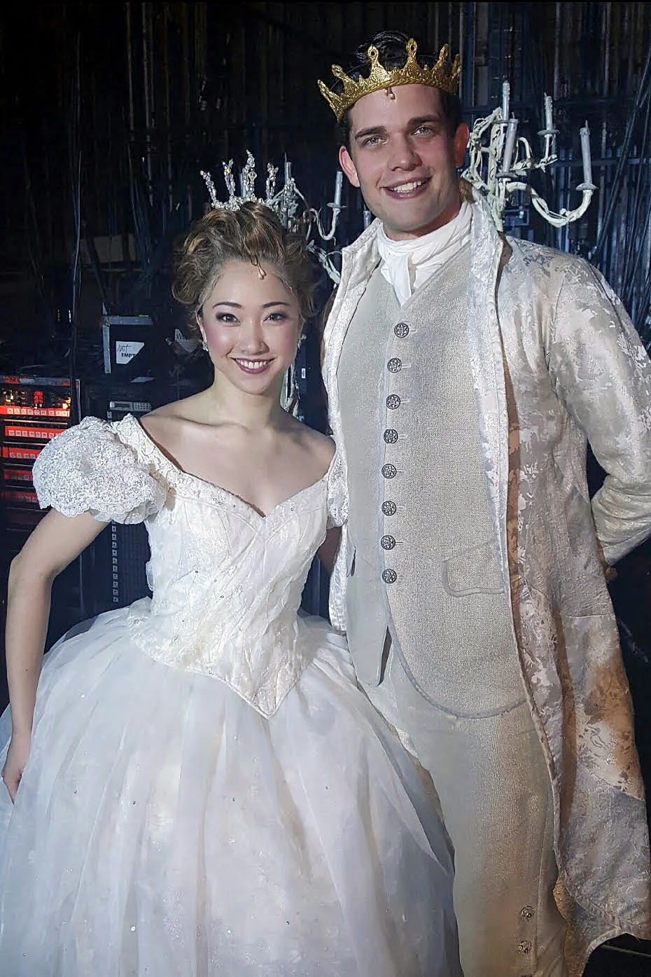 Delphi as Cinderella with Prince Topher