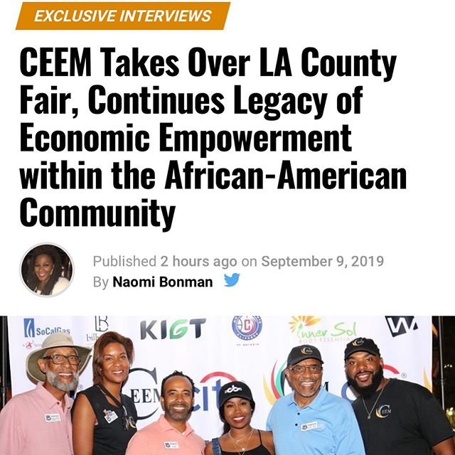 Thank you @purposelyawakened_ for covering CEEM weekend this weekend at the La County Fair!