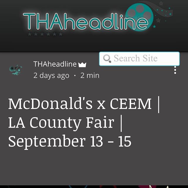 Thank you @thaheadline for covering Ceem weekend at the La County Fair this upcoming weekend!