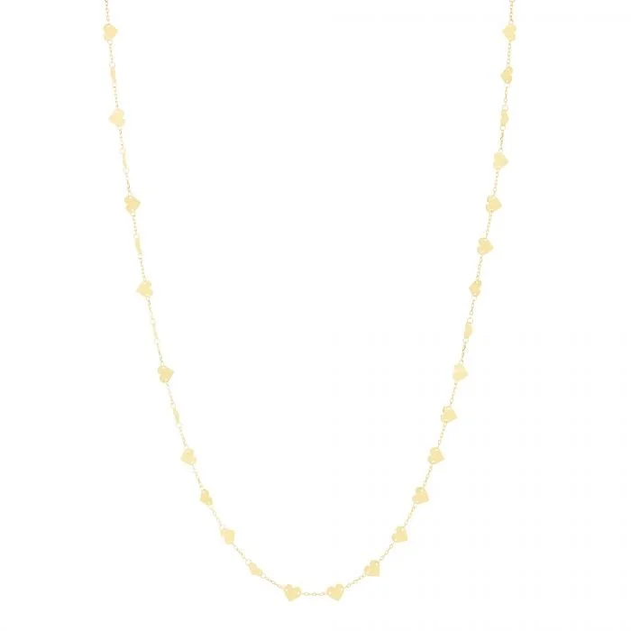 Extended Heart Link Necklace 