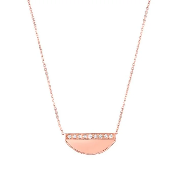 Half Moon DIamond Necklace